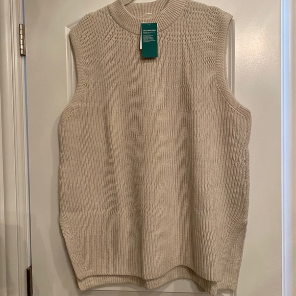 oversized sweater vest h&m